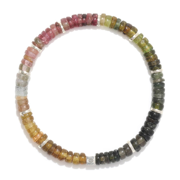 Natural Tourmaline Bracelet – ‘The Lucky Rainbow’